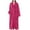 Hot Pink, variant on Womens Long Robe Sleepwear Housecoat Winter Warm Pajamas Bathrobe Dressing Gown