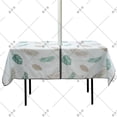 thumbnail image 1 of Terrace Courtyard Outdoor Dining Tablecloth Rain-proof Oil-proof with Umbrella Holes Zipper Tablecloth Christmas Tablecloth Simple, 1 of 7