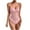 Pink-A, variant on Penkiiy Lace Shapewear Bodysuit Women Tummy Backless Tank Tops V Neck Body Suit Thongs White Shapewear Tummy