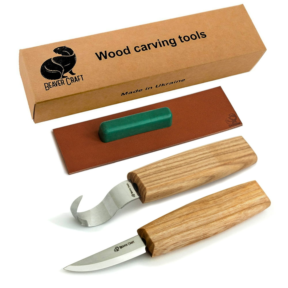 BeaverCraft S01 Wood Spoon Carving Knives Set Spoon Making Tools Kit
