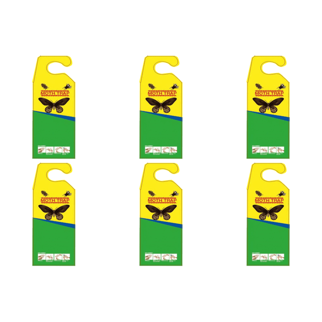 Trampas para Polillas Pegamento Adhesivo Comida India ( ) Amarillo Y Verde