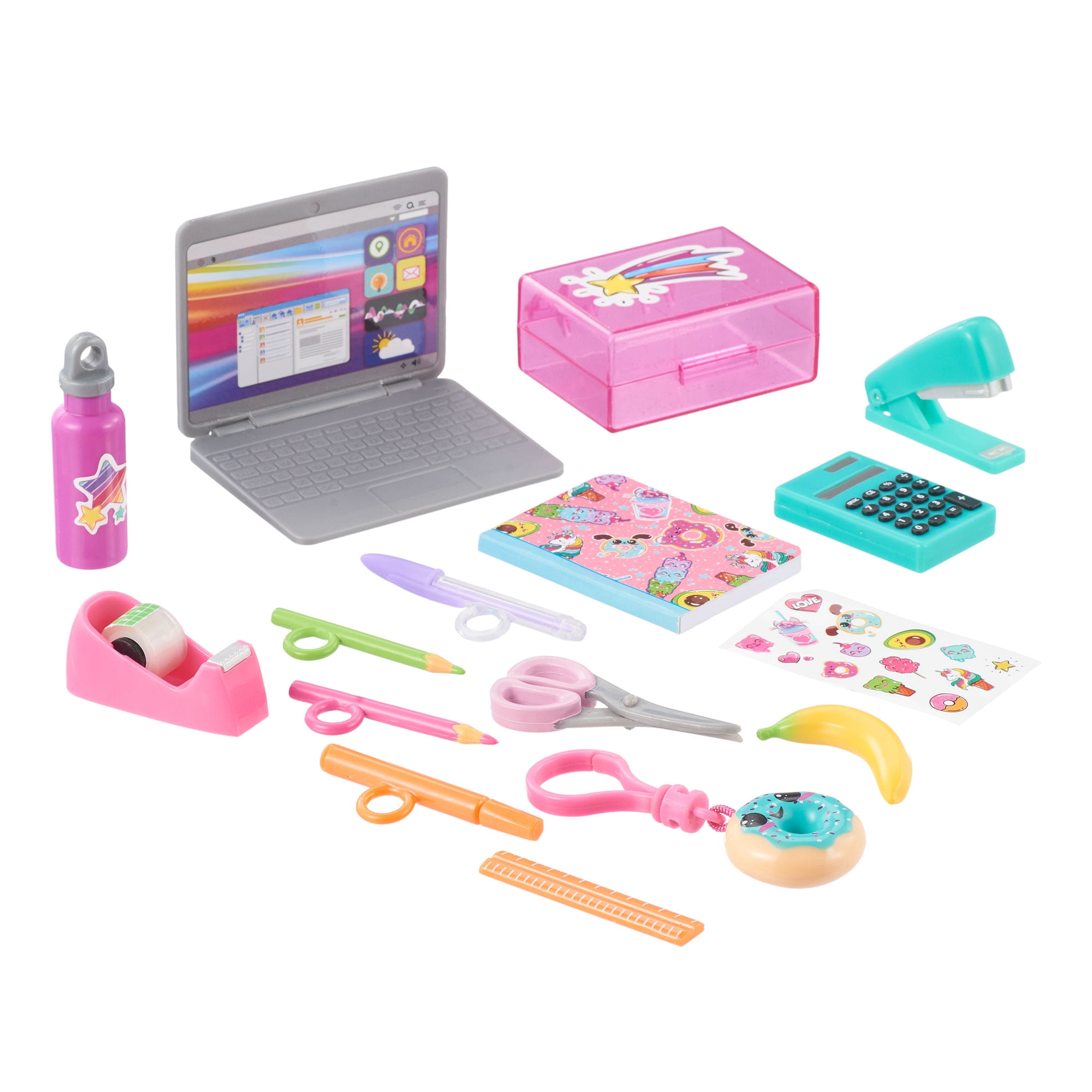 My Life As School Supplies Accessory Play Set for 18 inch Dolls, 16 Pieces