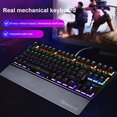 thumbnail image 1 of Teclado retroiluminado NKRO, 87 teclas, teclado con cable USB, teclado Gamer para ordenador portátil Gamer FLhrweasw Nuevo, 1 of 9