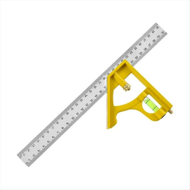 Juego de Escuadras Combinadas de Carpintero, Herramienta Multifuncional para Carpintería, Ideal para Puertas y Mejoras del Hogar.