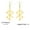 Gold Color, variant on LIKGREAT Geometry Stainless Steel Drop Earrings for Women Gold Color Viking Rune