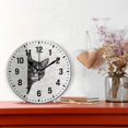 thumbnail image 2 of Yayeee 10" Wall Clock Battery Operated Quartz Round Silent Non-Ticking Home Decor, Black Cute Cat, 2 of 6