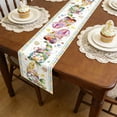 thumbnail image 4 of QuanTara Rabbit Ear Table Flag Easter Table Runner, 35.43x12.99in Printed Table Runner for Holiday Dining, Restaurant, Party Decor, 4 Sizes Available, 4 of 6