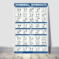 thumbnail image 2 of Exercise Poster for Dumbbell Training - Includes Instructions for Bodybuilding - Home Gym Chart -Free Weight Body Building Guide, 2 of 11