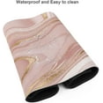 thumbnail image 3 of Pink Marble Gold Pink Mouse pad for Desk Cute Pink Desk Accessories, Large Desk Mat Large Mouse Pad,Keyboard pad Laptop mat(31.5x11.8in) Laptop Protector Computer Accessories Cute Pink Desk mat, 3 of 6