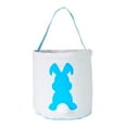 thumbnail image 3 of Dianli Easter Decor Easter Basket Rabbit Tassel Tote Bag Easter Egg Storage Organizer Reusable Cotton Canvas Drawstring Gift Bag Spring Party Favor Home Holiday Decor, 3 of 7