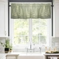 thumbnail image 5 of Christmas Tree Lights Valances for Windows Stars Shinny Sage Green Art Abstract Rod Pocket Curtain Valance Window Treatment Short Curtains for Kitchen Living Room, 58"x16", 5 of 5