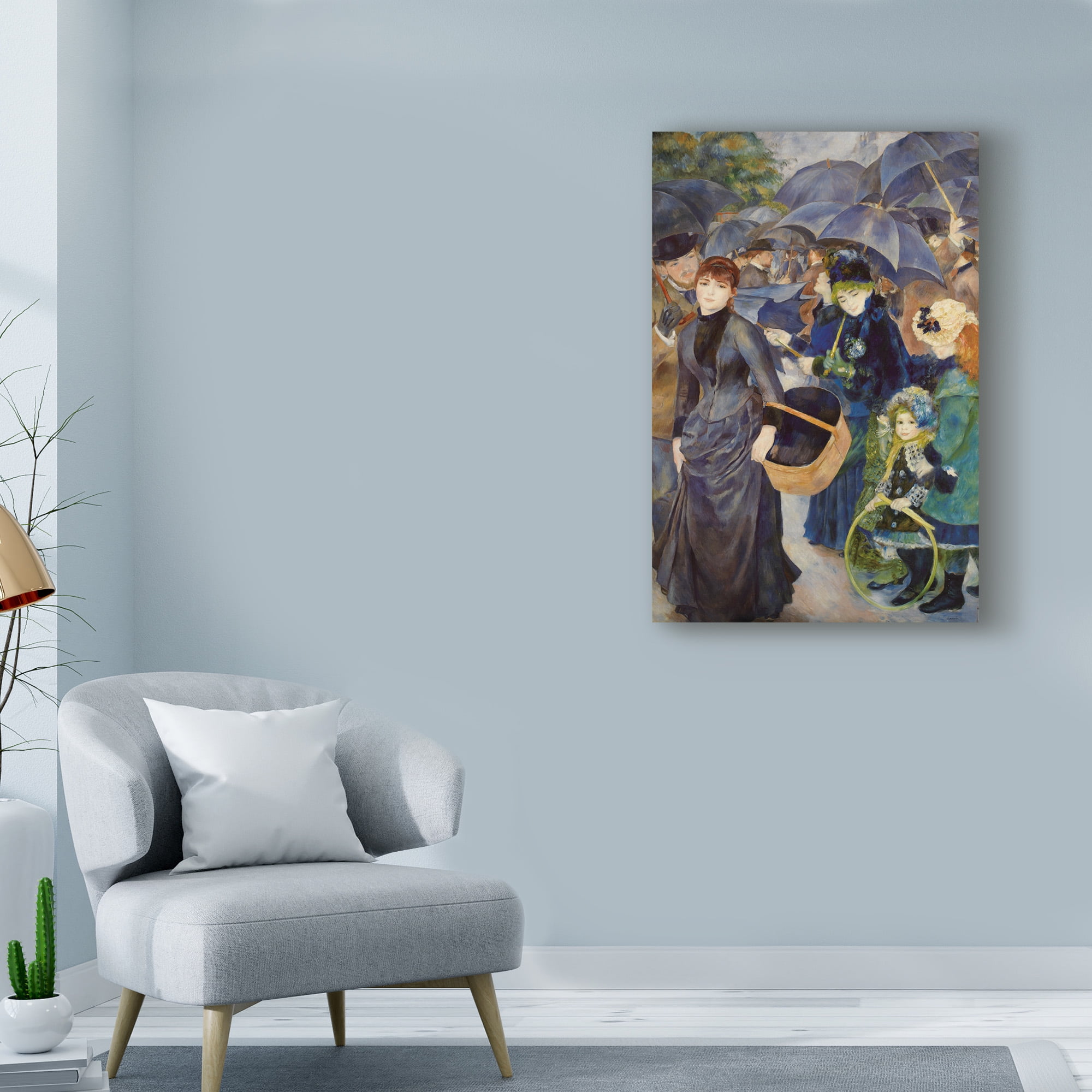 Trademark Fine Art 'The Umbrellas' Canvas Art by Masters Collection