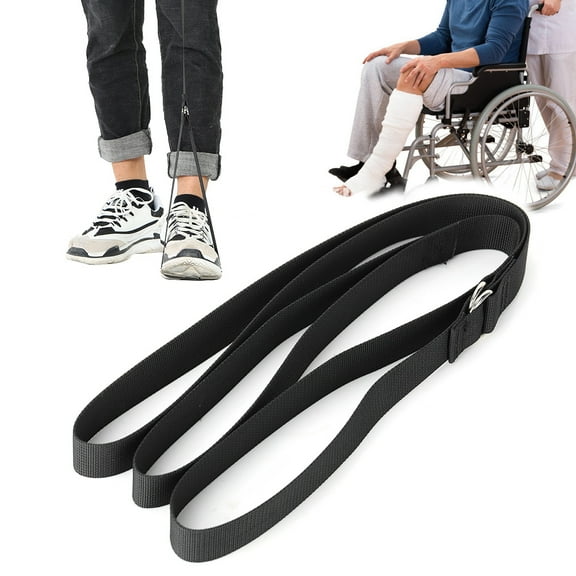 Mgaxyff Mobility Aids Leg Lifter, Disability Leg Lifter,Nylon Leg Lifter Strap With Foot Strip Mobility Aids Disability Elderly