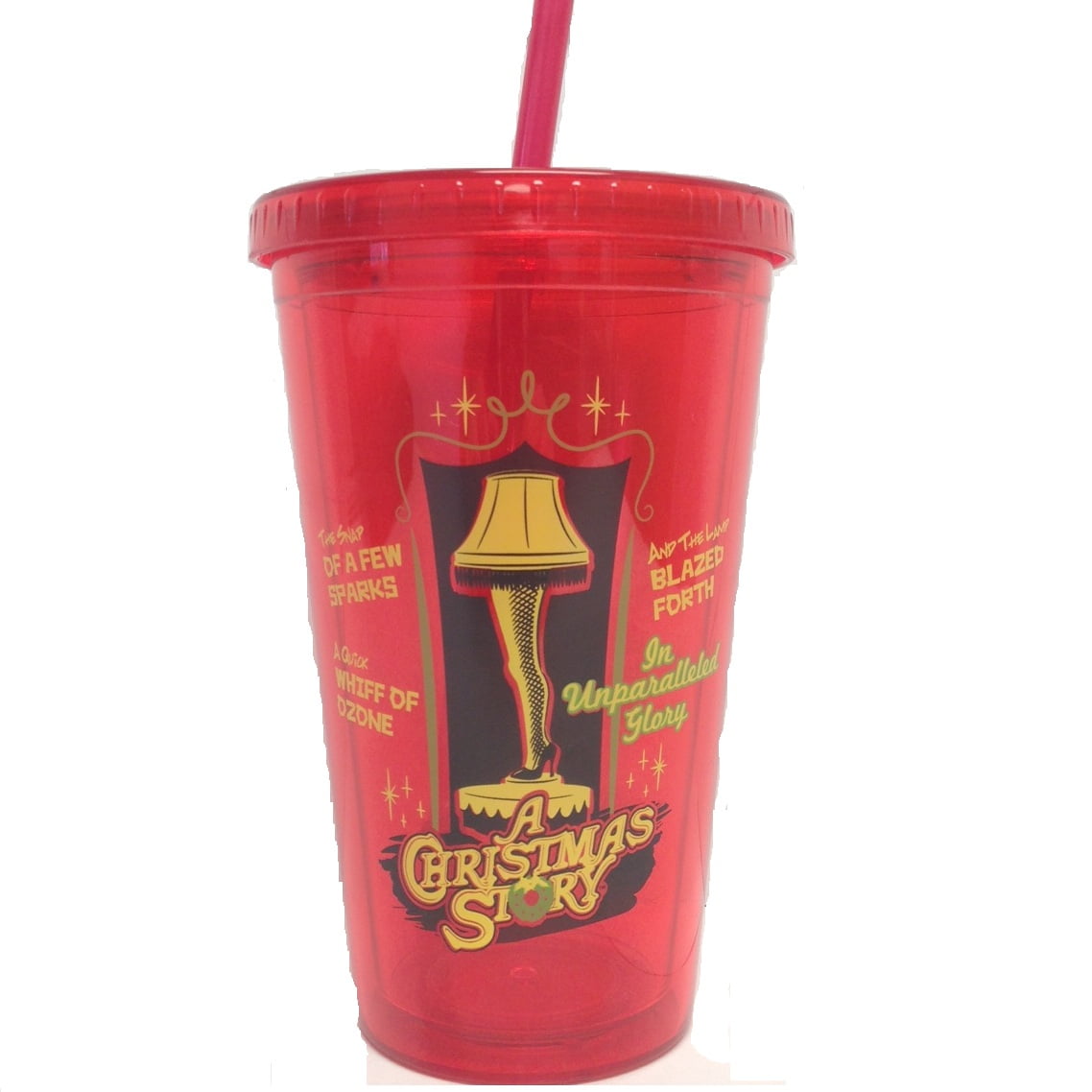 A Christmas Story Lamp Quotes A Christmas Story Leg Lamp Acrylic Travel Cup Tumbler Movie Quotes 16 Oz -  Walmart.com