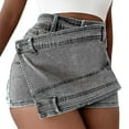 thumbnail image 1 of Durtebeua Jean Shorts For Women Mid Rise High Waisted Denim Shorts Casual Shorts for Women Ripped Shorts Grey XXL, 1 of 3