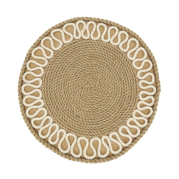 Saro Lifestyle Rustic Rope Weave Placemat (Set of 4)