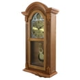 thumbnail image 3 of Bedford Clock Collection Honey Oak Chiming Pendulum Wall Clock, 3 of 4