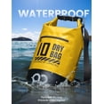 thumbnail image 3 of Mochila impermeable Lamicall Dry Bag de 20 litros con funda para teléfono, color amarillo, 3 of 7