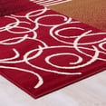 thumbnail image 5 of Allstar Red Area Rug. Contemporary. Abstract. Traditional. Geometric. Formal. Shapes. Squares (7' 7" x 10' 6"), 5 of 7