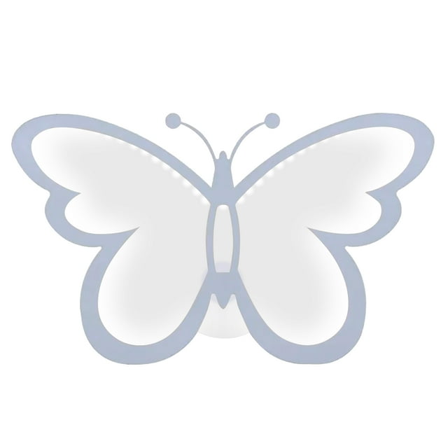 Yeacher Applique Murale Moderne en Forme de Papillon Fer Acrylique LED Blanc Chaud