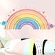 thumbnail image 5 of Monstrate Wall Sticker Cartoon Lace Rainbow Hand-Painted Self-adhesive Home Removable Child Background Wallpaper Decals Room Beautify Type2, 5 of 6