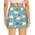 thumbnail image 4 of Haiem whiter Snow bear Print Women's 2 in 1 Running Shorts - Lightweight Athletic Workout Gym Yoga Breathable Sports Shorts Liner with Phone Pockets-XX-Large, 4 of 9