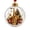 Clear with Gold Accents, variant on Lighted Christmas Ornament with 3D Clarinet and Music Note Design, 1-Pack, Clear Sphere with Gold Cap and Red Ribbon, for Christmas Tree Hanging, Christmas Decoration