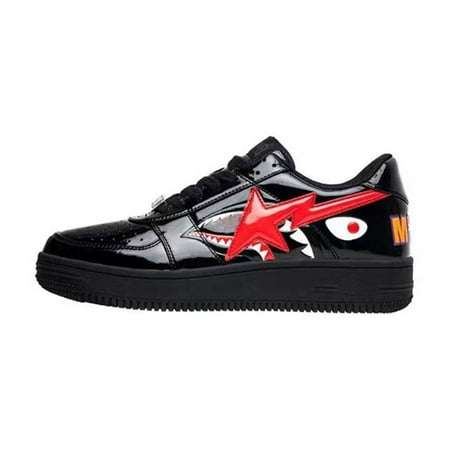 

BAPE STA SK8 DUNK shark series trend wear-resistant fashion street vibe couple casual skateboard shoes 43