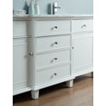 thumbnail image 4 of Stufurhome Cadence White 60 inch Double Sink Bathroom Vanity, 4 of 13
