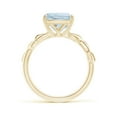 thumbnail image 2 of ANGARA Natural Nature Inspired Cushion 2.7 ct Aquamarine Ring in 14K Yellow Gold for Women (Size-9mm) | March Birthstone, Birthday, Anniversary, Jewelry Gift for Women | Natural Aquamarine Ring, 2 of 10