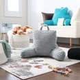 thumbnail image 4 of Nestl Reading Pillow for Kids & Teens, Small Backrest Pillow with Arms, Shredded Memory Foam Bed Rest Pillow, Silver Gray, 4 of 7