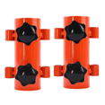 thumbnail image 5 of Ensemble de 4 Pcs de Mâtx de Store Tube Fixe Coupe-Vent Réglable Accessoires de Support de Tente de Camping Extérieur-Orange Couleur, 4 x Support de Tente, Orange, 5 of 5