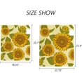 thumbnail image 3 of Coolnut Magnetic Mailbox Cover, Vintage Sunflower Pattern Post Mail Box Cover Mail Wraps Cover, Standard Size 20.7" L x 18" W, 3 of 5