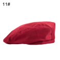 thumbnail image 1 of Strip Grid Print Unisex Beret Hat Chef Catering Cook Baker Waiter Skull Cap, 1 of 5