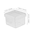 thumbnail image 2 of unbranded 4Ud Para Queso En Refrigerador Con Antibacteriano Transparente, 2 of 8
