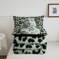 thumbnail image 4 of 3D Leopard Comforter Set Queen,Grey Leopard Print Bedding Set,Animal Bedding Comforter Sets,Jungle Cheetah Duvet Insert,Wildlife Abstract Art Quilt Bedroom Decor, 4 of 5