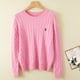 thumbnail image 1 of Couple's boutique high-end embroidered knitted women's cashmere sweater round neck men's pullover long sleeved new cashmere swea, 1 of 5