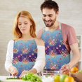thumbnail image 3 of Pioneer Flower Floral Print Pattern Apron for Women and Men, Cotton Linen Waterproof with Pockets, Adjustable, 33x27 Inch for Kitchen, Gardening, BBQ, Salon, 3 of 6