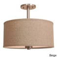 thumbnail image 4 of Woodbridge Lighting  Drum - Veneer 3-light Semi-flush Mount Grey, 4 of 4