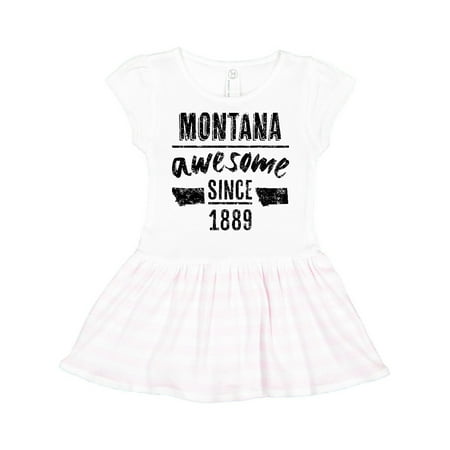 

Inktastic Montana Awesome Since 1889 Gift Toddler Girl Dress