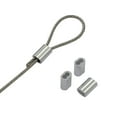 thumbnail image 5 of DGOL 100 pies 1/16 pulgadas (1,5 mm) Cable de acero inoxidable 304 Cuerda de alambre 7x7 Estándar 100 pies con 10 topes de mangas, 5 of 5