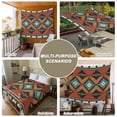 thumbnail image 6 of Vintage Aztec Tapestry for Bedroom Wall Hanging Tapestry, Southwest Tribe Bohemian Abstract Ceiling Backdrop Tapestries Poster Blanket Wall Decor for Teens Room Living Room Dorm 51" x 59", 6 of 8