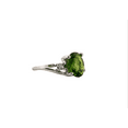 thumbnail image 4 of 2ct Oval Peridot Silver Ring, Size 9 2OPSRS9, 4 of 5