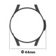thumbnail image 4 of Funda protectora de media cubierta para Samsung Galaxy Watch 4 44mm Smartwatch PC Bumper Ndcxsfigh Para estrenar, 4 of 8