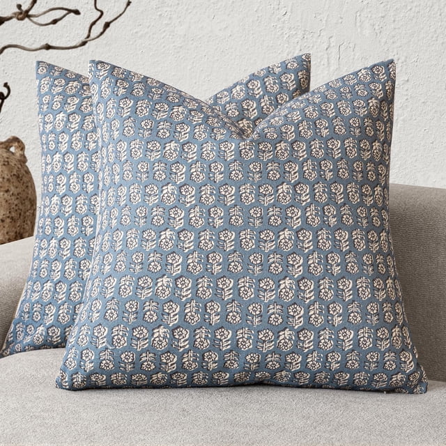 Fundas de cojín Foindtower con estampado floral vintage de 45 x 45 cm