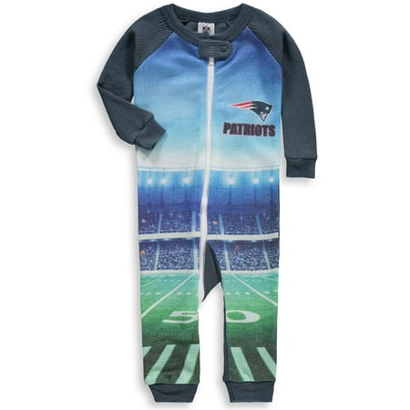 New England Patriots Gerber Infant Union Suit Jumper - Gray