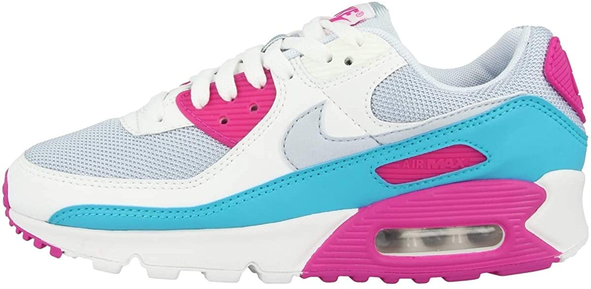 pink and blue nike air max 90