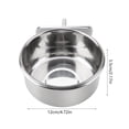 thumbnail image 5 of parrots Feeder,Stainless Steel Food Water Feeding Bowl Parakeet Feeder Bird Cage Accessory, parrots Food Feeder, 5 of 8
