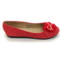 thumbnail image 4 of Victoria K Gold Bow Faux Fur Trim Ballerina Flats (Women), 4 of 4