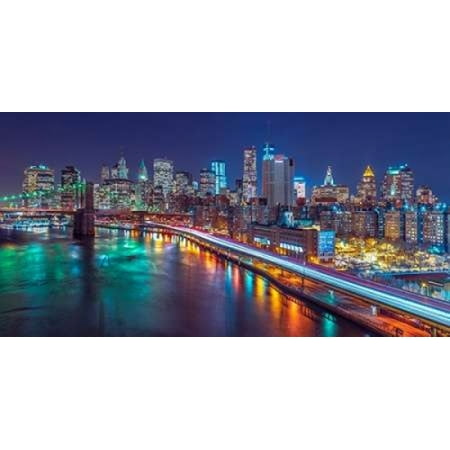 Strip lights on streets of Manhattan by east river New York Poster Print by  Assaf (Best Strip Clubs In Manhattan)